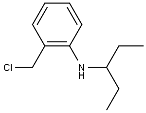 2-(chloromethyl)-N-(pentan-3-yl)aniline Structure