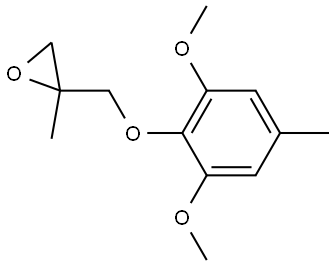 2-[(2,6-Dimethoxy-4-methylphenoxy)methyl]-2-methyloxirane Structure