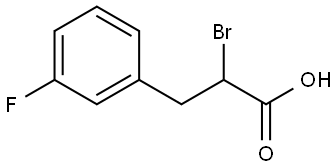 2-bromo-3-(3-fluorophenyl)propanoic acid Structure