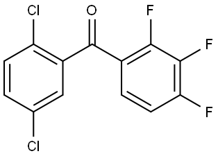 Methanone, (2,5-dichlorophenyl)(2,3,4-trifluorophenyl)- Structure