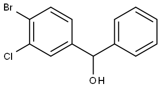 4-Bromo-3-chloro-α-phenylbenzenemethanol Structure