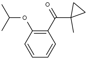 (1-Methylcyclopropyl)[2-(1-methylethoxy)phenyl]methanone Structure