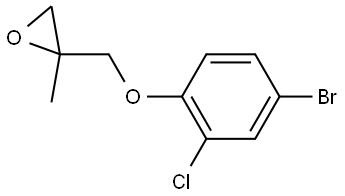 2-[(4-Bromo-2-chlorophenoxy)methyl]-2-methyloxirane Structure