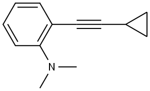 2-(2-Cyclopropylethynyl)-N,N-dimethylbenzenamine Structure