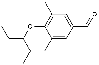 4-(1-Ethylpropoxy)-3,5-dimethylbenzaldehyde Structure