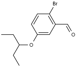 2-Bromo-5-(1-ethylpropoxy)benzaldehyde Structure