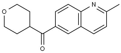 (2-Methyl-6-quinolinyl)(tetrahydro-2H-pyran-4-yl)methanone Structure