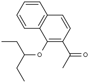 1-[1-(1-Ethylpropoxy)-2-naphthalenyl]ethanone Structure