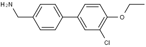 3'-Chloro-4'-ethoxy[1,1'-biphenyl]-4-methanamine Structure