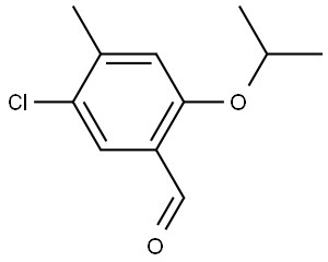 5-chloro-2-isopropoxy-4-methylbenzaldehyde Structure