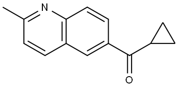 Cyclopropyl(2-methyl-6-quinolinyl)methanone Structure