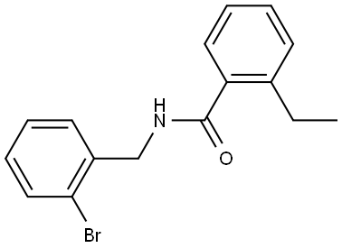 N-[(2-Bromophenyl)methyl]-2-ethylbenzamide Structure