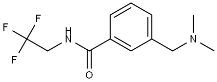 3-[(Dimethylamino)methyl]-N-(2,2,2-trifluoroethyl)benzamide Structure