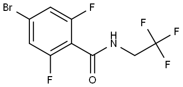 4-Bromo-2,6-difluoro-N-(2,2,2-trifluoroethyl)benzamide Structure