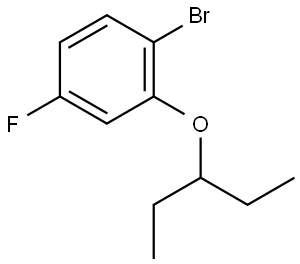 1-Bromo-2-(1-ethylpropoxy)-4-fluorobenzene Structure