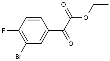 Ethyl 3-bromo-4-fluoro-α-oxobenzeneacetate Structure