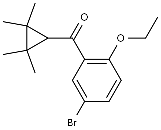 (5-Bromo-2-ethoxyphenyl)(2,2,3,3-tetramethylcyclopropyl)methanone Structure