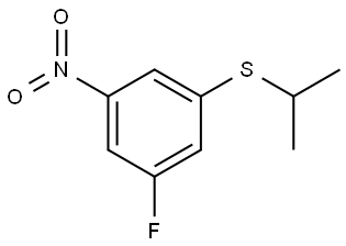 (3-fluoro-5-nitrophenyl)(isopropyl)sulfane Structure