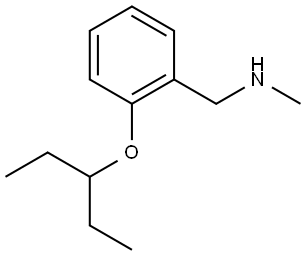 2-(1-Ethylpropoxy)-N-methylbenzenemethanamine Structure