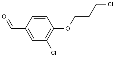 3-Chloro-4-(3-chloropropoxy)benzaldehyde Structure