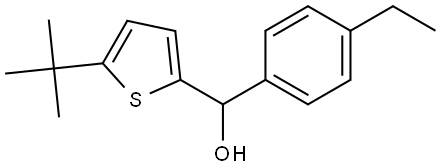 5-(1,1-Dimethylethyl)-α-(4-ethylphenyl)-2-thiophenemethanol Structure