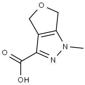 1H-Furo[3,4-c]pyrazole-3-carboxylic acid, 4,6-dihydro-1-methyl- Structure