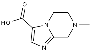 5,6,7,8-Tetrahydro-7-methylimidazo[1,2-a]pyrazine-3-carboxylic acid Structure