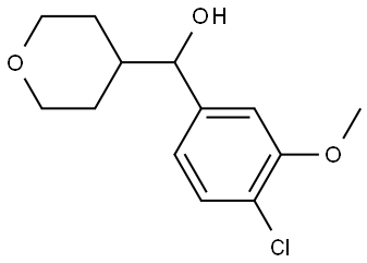 α-(4-Chloro-3-methoxyphenyl)tetrahydro-2H-pyran-4-methanol Structure