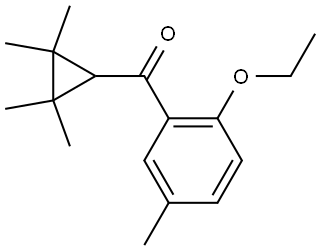 (2-Ethoxy-5-methylphenyl)(2,2,3,3-tetramethylcyclopropyl)methanone Structure