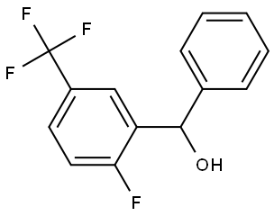 (2-fluoro-5-(trifluoromethyl)phenyl)(phenyl)methanol Structure