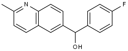 α-(4-Fluorophenyl)-2-methyl-6-quinolinemethanol Structure