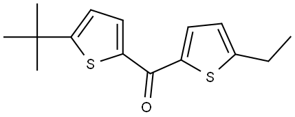 Methanone, [5-(1,1-dimethylethyl)-2-thienyl](5-ethyl-2-thienyl)- Structure