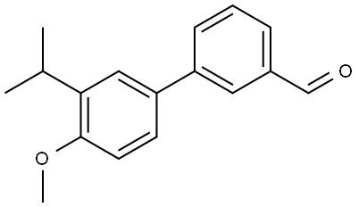 4'-Methoxy-3'-(1-methylethyl)[1,1'-biphenyl]-3-carboxaldehyde Structure