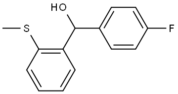 (4-fluorophenyl)(2-(methylthio)phenyl)methanol Structure