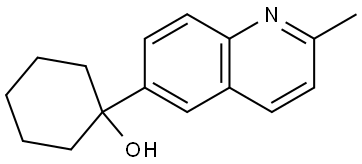 1-(2-Methyl-6-quinolinyl)cyclohexanol Structure