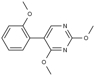 2,4-Dimethoxy-5-(2-methoxyphenyl)pyrimidine Structure