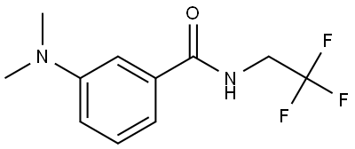 3-(Dimethylamino)-N-(2,2,2-trifluoroethyl)benzamide Structure