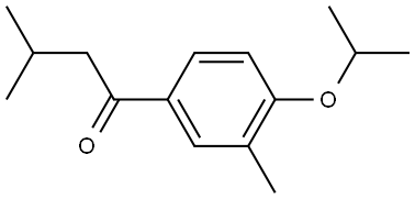 3-Methyl-1-[3-methyl-4-(1-methylethoxy)phenyl]-1-butanone Structure