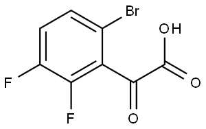 2-(6-bromo-2,3-difluorophenyl)-2-oxoacetic acid Structure