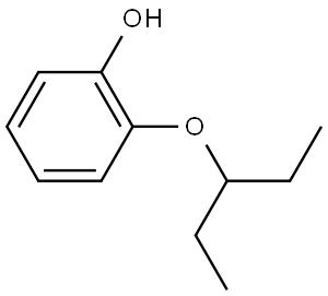 2-(1-Ethylpropoxy)phenol Structure