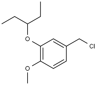 4-(Chloromethyl)-2-(1-ethylpropoxy)-1-methoxybenzene Structure