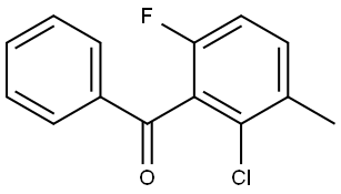 (2-chloro-6-fluoro-3-methylphenyl)(phenyl)methanone Structure