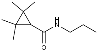 2,2,3,3-Tetramethyl-N-propylcyclopropanecarboxamide Structure