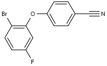 4-(2-Bromo-5-fluorophenoxy)benzonitrile Structure