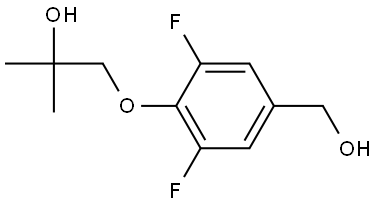 3,5-Difluoro-4-(2-hydroxy-2-methylpropoxy)benzenemethanol Structure