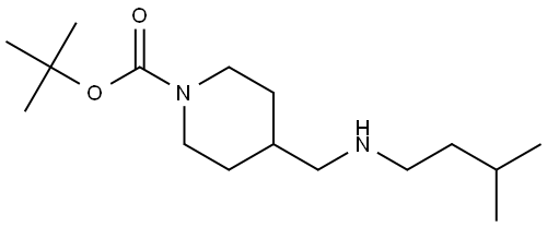 tert-butyl 4-((isopentylamino)methyl)piperidine-1-carboxylate Structure