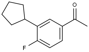 1-(3-cyclopentyl-4-fluorophenyl)ethanone Structure