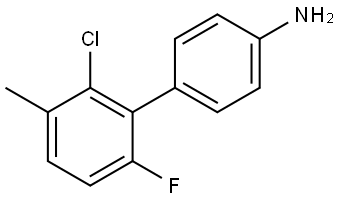 2'-Chloro-6'-fluoro-3'-methyl[1,1'-biphenyl]-4-amine Structure