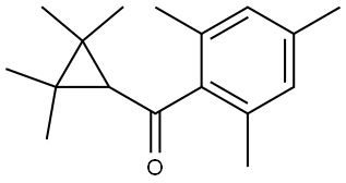 (2,2,3,3-Tetramethylcyclopropyl)(2,4,6-trimethylphenyl)methanone Structure