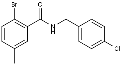 2-Bromo-N-[(4-chlorophenyl)methyl]-5-methylbenzamide Structure